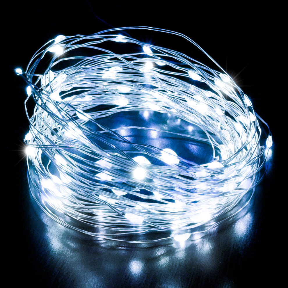 B&Q - 50 Led Battery-Powered Copper Wire Fairy Lights5MCool White4 Pack - Image 3