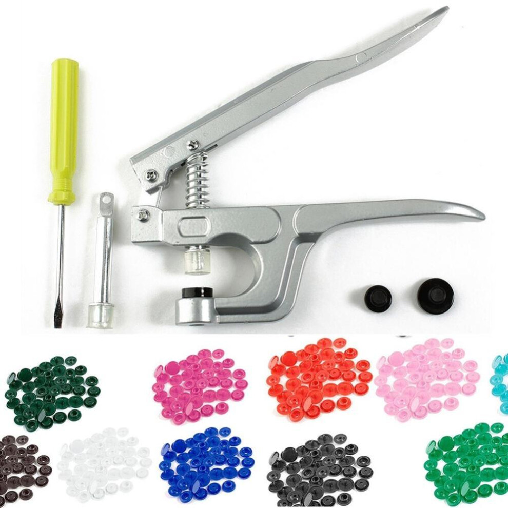 Fastener Snap Button Hand Press Studs Clamp Handle Craft Pliers Sewing DIY Tool