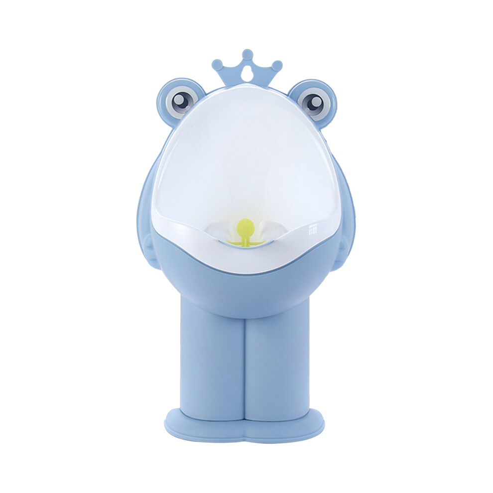(Blue) Adjustable Frog Potty Training Urinal for Boys