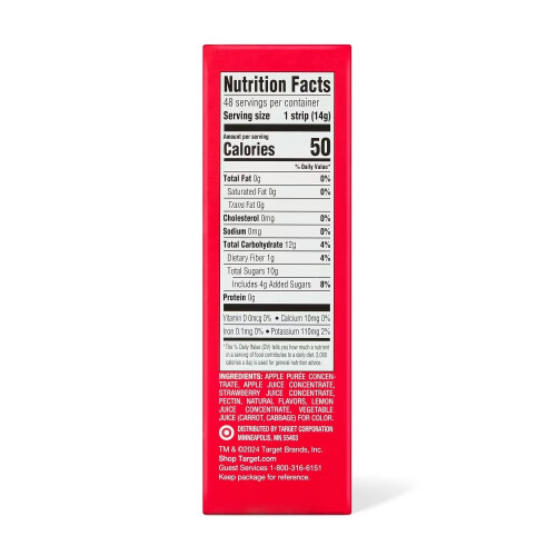 Good & Gather Strawberry Fruit Strips 48ct 2