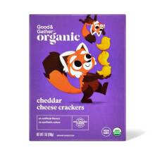 Good & Gather Organic Cheddar Chicks Baked Snack Crackers 7oz