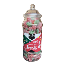 Fizzy Twin Cherries Vegan Christmas Treats 650gm Novelty Jars