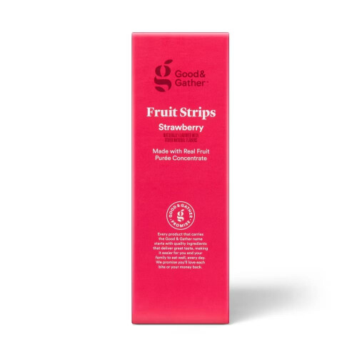 Good & Gather Strawberry Fruit Strips 5oz/10ct 1