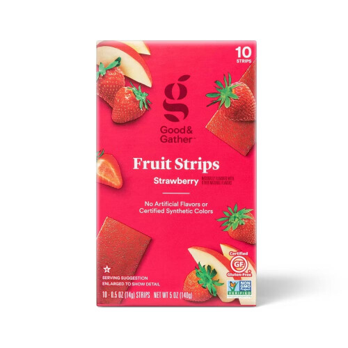 Good & Gather Strawberry Fruit Strips 5oz/10ct