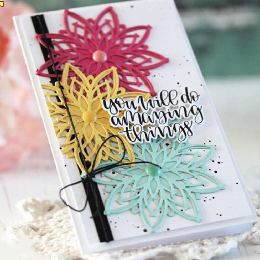 Flower Metal Cutting Dies DIY Scrapbooking Embossing Paper Cards Album Stencil