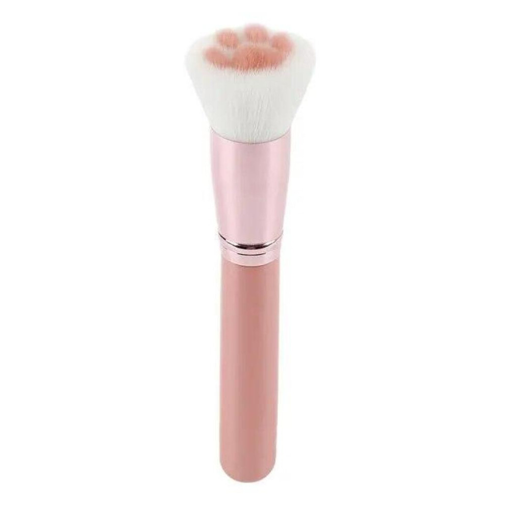 (Pink) Cat Claw Shape Makeup Brushes Cute Powder Brush Cosmetics Foundation Powder Blush Eyeshadow Concealer Brush Beauty Tool