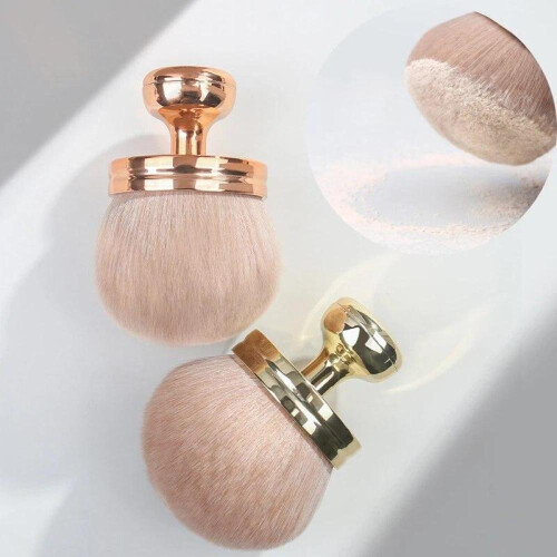 (Rose Gold) Extra Large Body Makeup Brush Leg Makeup Bronzer Brush Blusher Powder Brush Foundation Brush Makeup Tool 1