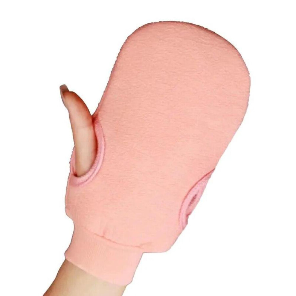 (Pink) 1PC Bath For Peeling Exfoliating Body Cleaning Scrub Mitten Rub Gloves For Shower Body Brush Towel SPA Foam Body Massage