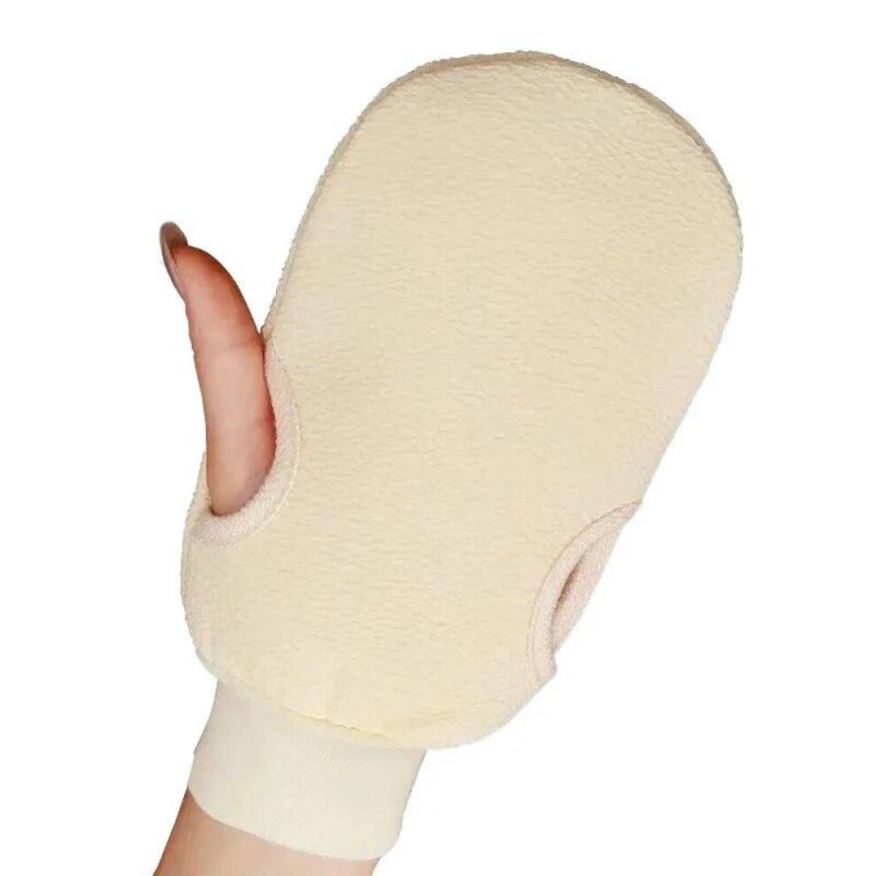 (White) 1PC Bath For Peeling Exfoliating Body Cleaning Scrub Mitten Rub Gloves For Shower Body Brush Towel SPA Foam Body Massage