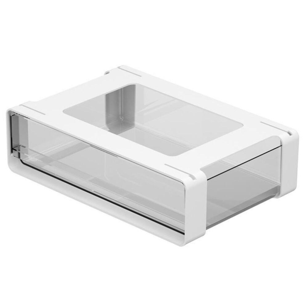 Drawer Storage Box Under Table Hidden Self-Adhesive Drawer Type Storage Cabinet Office Desk Cosmetics Stationery Storage Rack