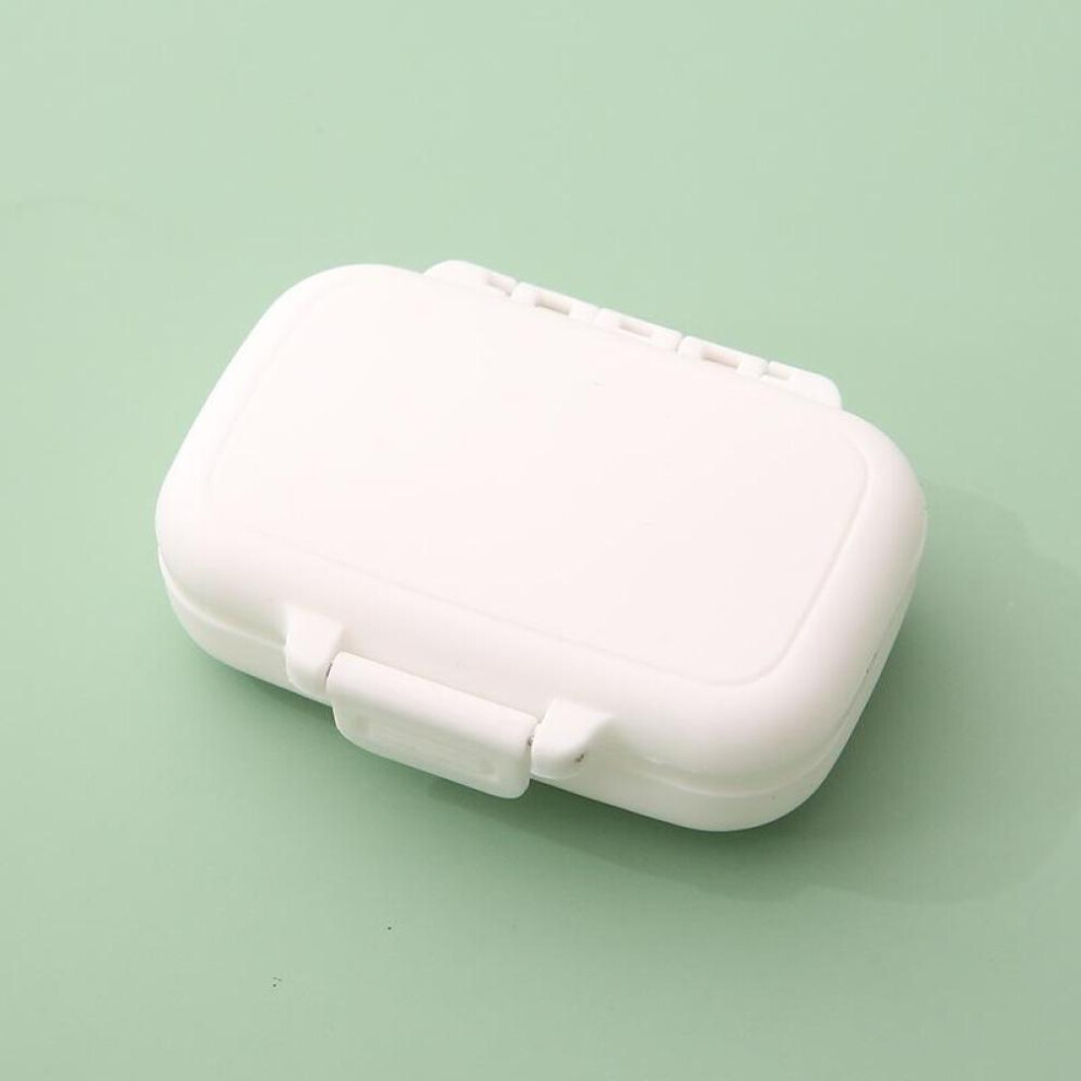 (White) Mini Portable Pills Organizer Case 3 Grids PillBox Tablet Storage Container Weekly Medicine Pill&apos;s Box Pill Case Drug Dispense