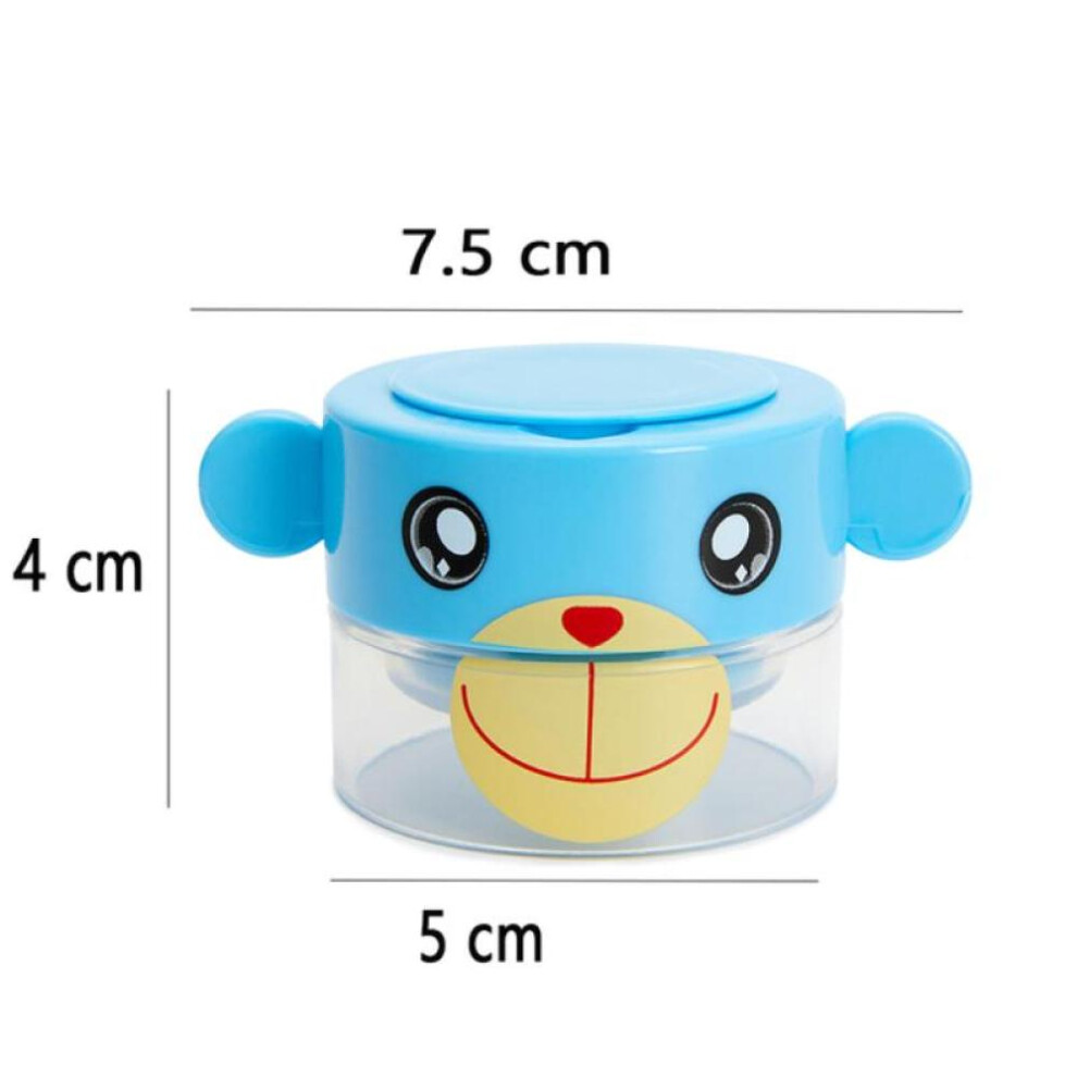 Blue (Blue) Cartoon Pill Grinder Tablets Crusher Portable Medicine Dispenser Pill Container Storage Pulverize Case