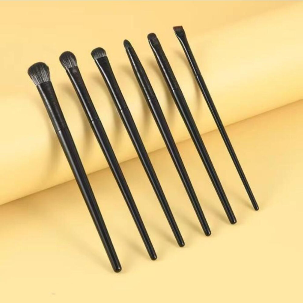 (Black) Natural Eye Makeup Brushes Set