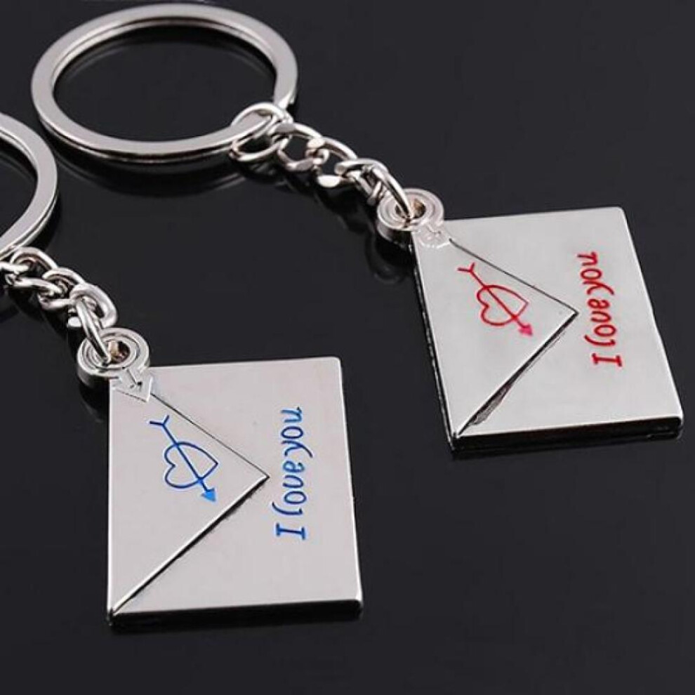 Heart I Love You Couple Key Chains Rings Wedding Gift Keychains