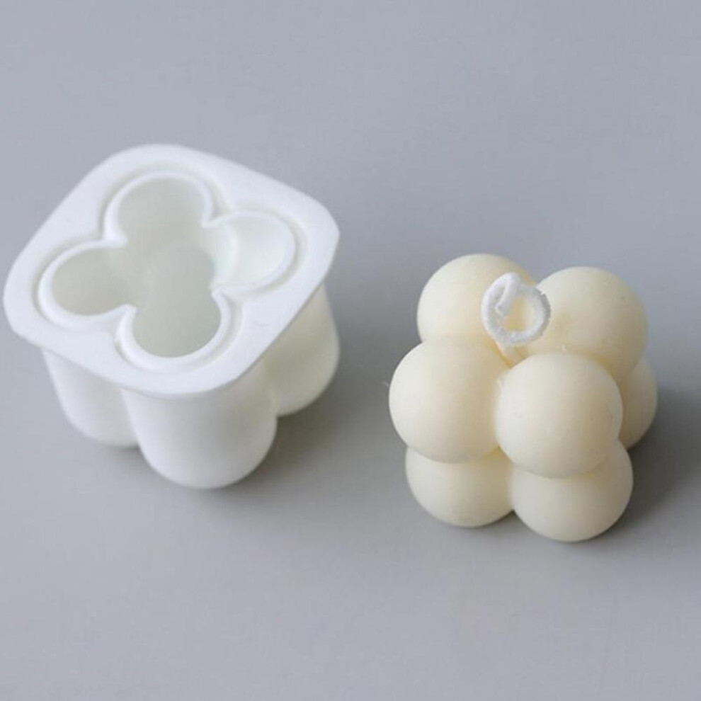 DIY Candles Mould Aromatherapy Plaster Candle 3D Silicone Mold Handmade Cube Soap Molds