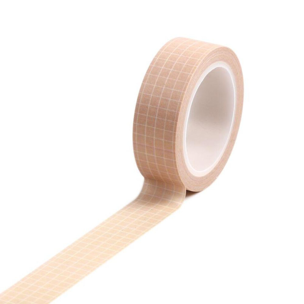 (Pink) 10M Black and White Grid Washi Tape Japanese Paper DIY Planner Masking Tape Adhesive Tapes Stickers Decorative Stationery Tapes