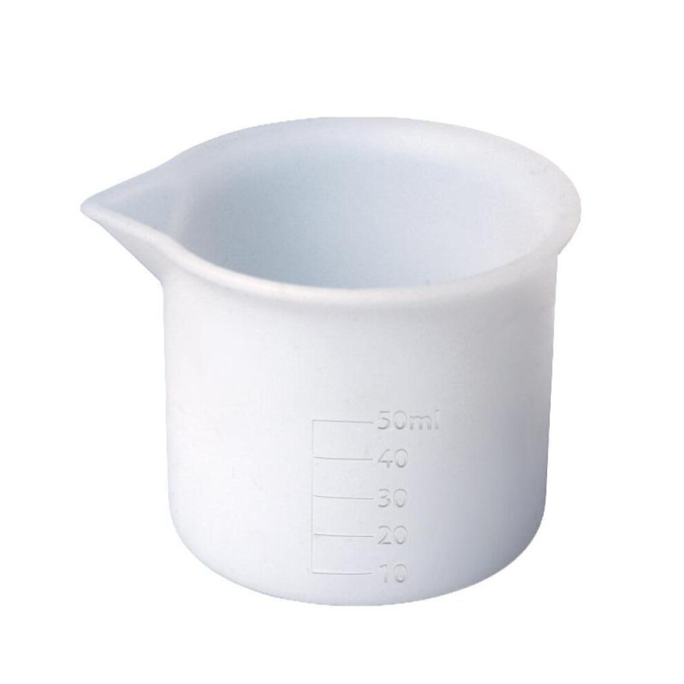 1Pcs 50ml Silicone Measuring Cup Tools Round Silicone Mold Clear Graduated Epoxy Split Cup DIY For Casting Resin Mold