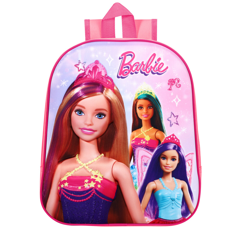 Barbie Dolls 3D EVA Backpack Rucksack School Bag Pink