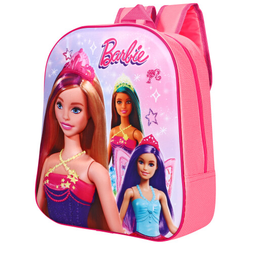 Barbie Barbie Dolls 3D EVA Backpack Rucksack School Bag Pink 1