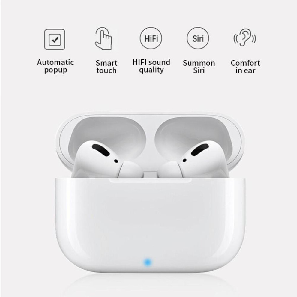 (White) Wireless Sensor Surround Bluetooth Earbuds