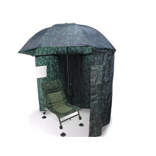 Fishing Umbrella &CAMO Chair Combo Umbrella 45in with Side & Seat Carp Camping