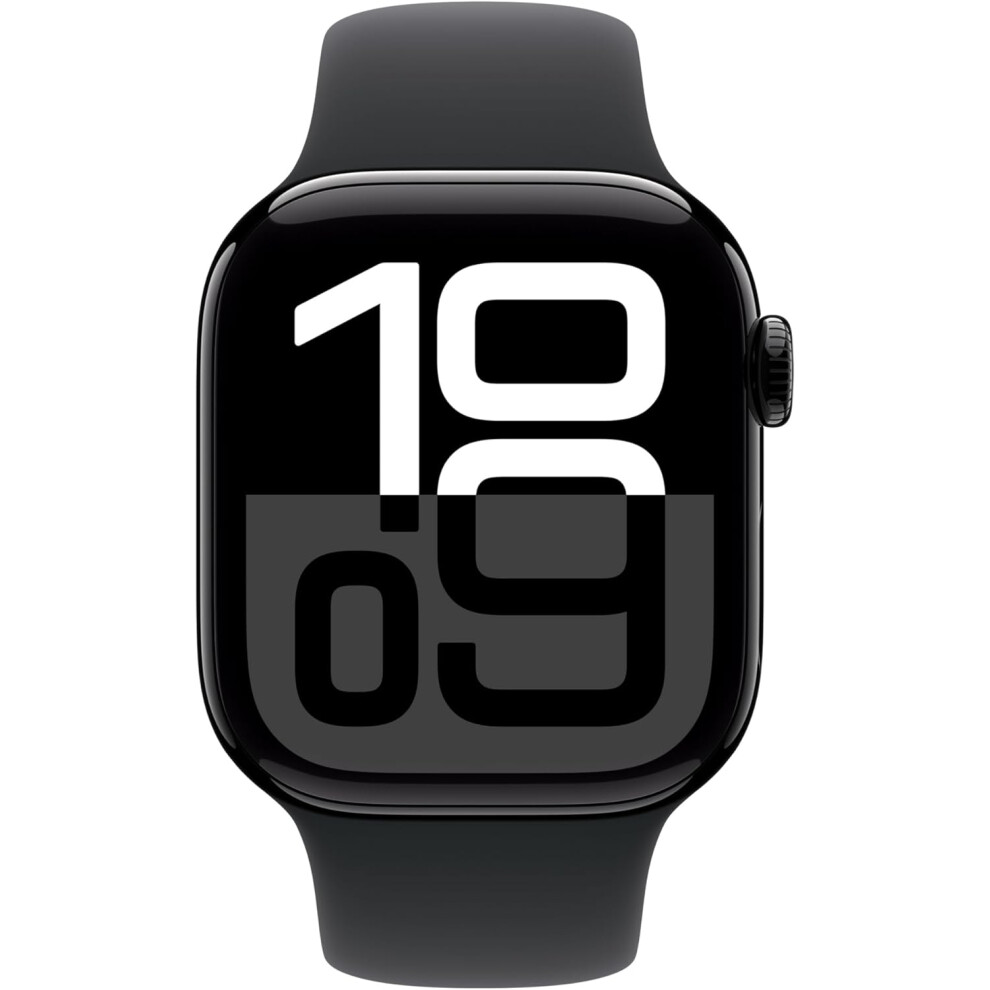 Apple Watch Series 10 GPS 42mm Jet Black Aluminium Black Sport Band