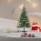 Green 6ft Christmas Tree With 400 Branch Tips & Plastic Foldable Stand 5