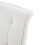 Living And Home White Velvet Widened Wingback Accent Chair with Footstool 5