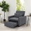 Living And Home Three-in-One Versatile Single Sofa Bed with Pillow 1