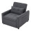 Living And Home Three-in-One Versatile Single Sofa Bed with Pillow 3