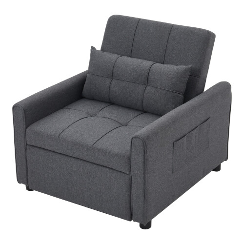Living And Home Three-in-One Versatile Single Sofa Bed with Pillow 2