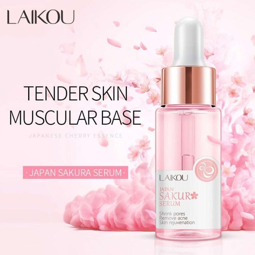 LAIKOU 17ML Sakura Serum Nourish Essense Oil Control Brightening Rejuvenation Skin Whitening Serum Skin Care Facecare