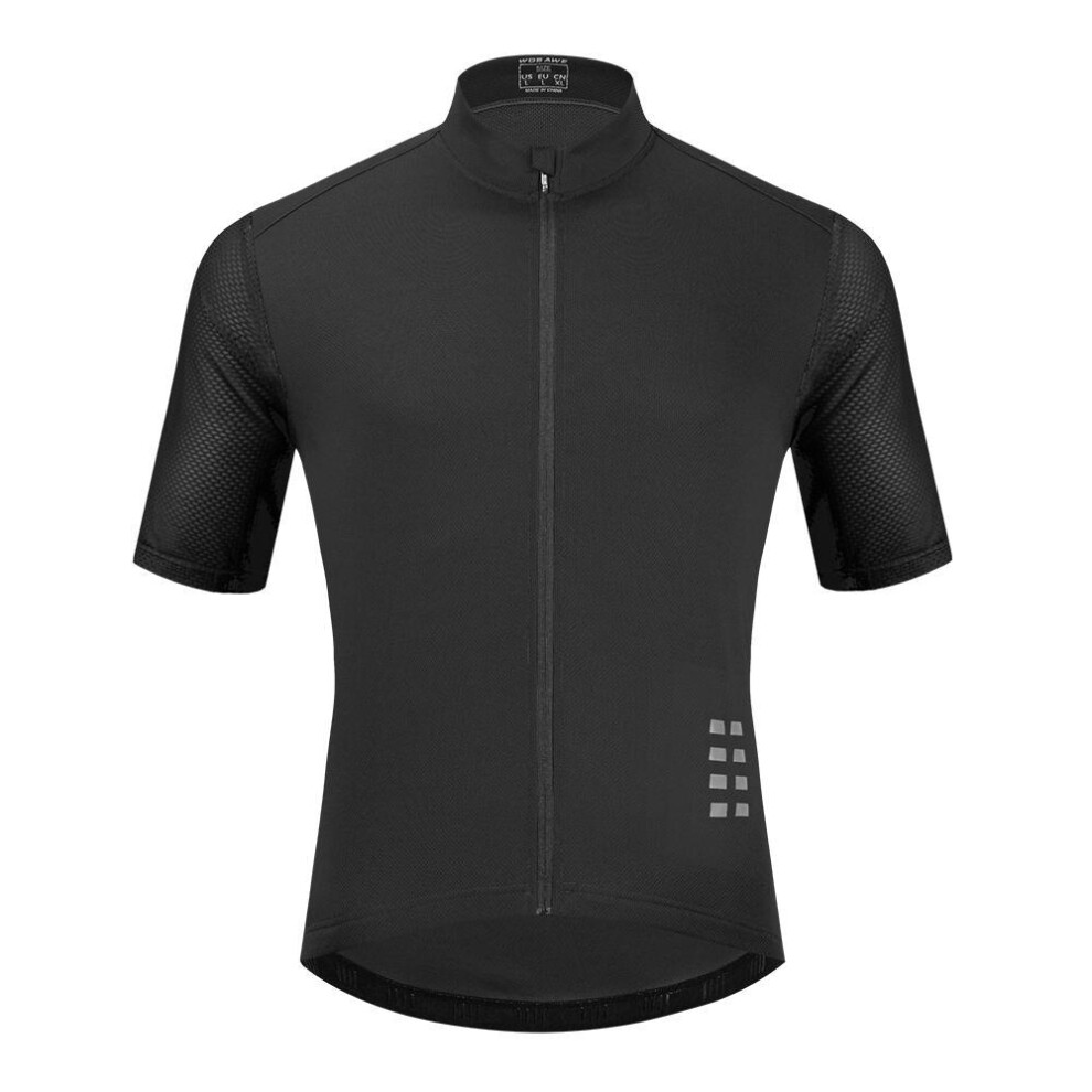 WOSAWE Mens Cycling Jersey Short Sleeve Breathable MTB Mountain Bike Riding Sports Tops