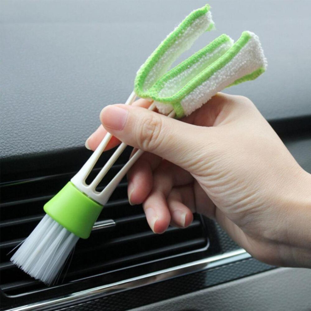 Car Vent Air-Condition Blind Cleaner Keyboard Duster Double Heads Cleaning Brush