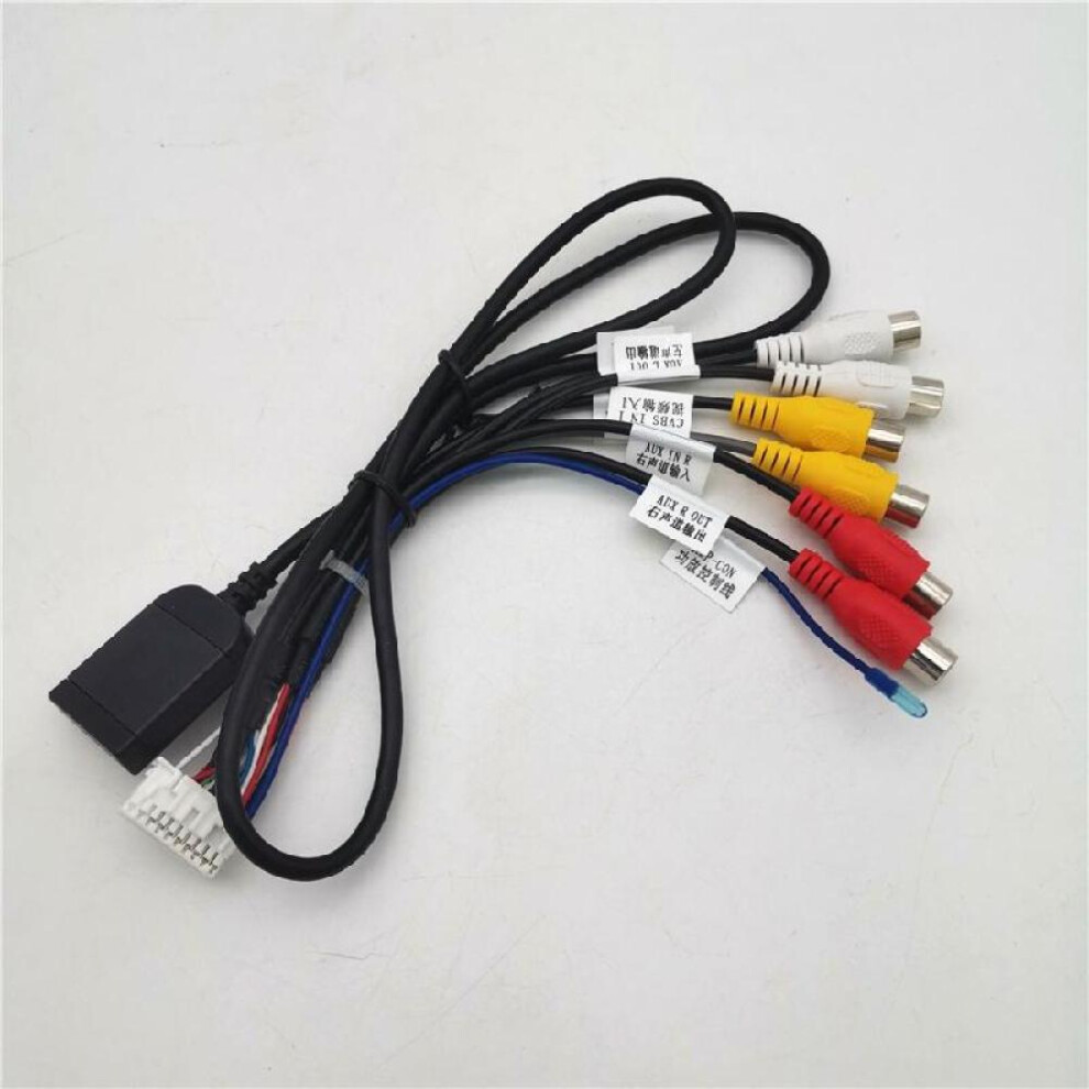 20-pin Extended Interface RCA AUX-IN/OUT Cable With 4G SIM Card Slot For Android Head Unit Stereo