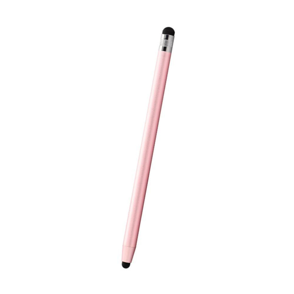(Rose Gold) Stylus Pen for Touch Screens 2 In 1 Rubber Tips Capacitive Stylus Pencil