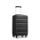 (19 inch) Black Expandable ABS Hard Shell Suitcase TSA Lock Double Wheels 4