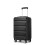 (19 inch) Black Expandable ABS Hard Shell Suitcase TSA Lock Double Wheels 1