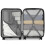(19 inch) Black Expandable ABS Hard Shell Suitcase TSA Lock Double Wheels 11