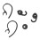 Ear Hook Ear Bud Gel Tip for Jabra EASYGO/EASYCALL/CLEAR/TALK Bluetooth Headset 1