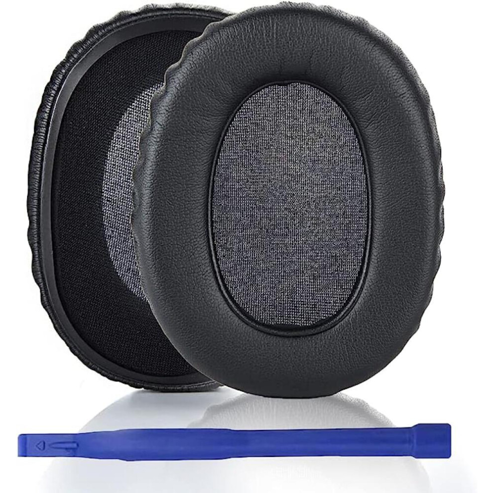 (Black) K371 Replacement Protein Leather Ear Pads