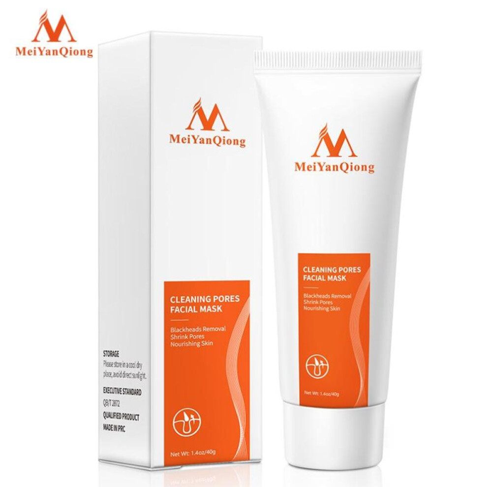 MeiYanQiong Deep Cleansing Purifying Peel Off Black Mud Facial Face Mask Remove Blackhead Facial Mask Strawberry Nose Acne Remover Face Care