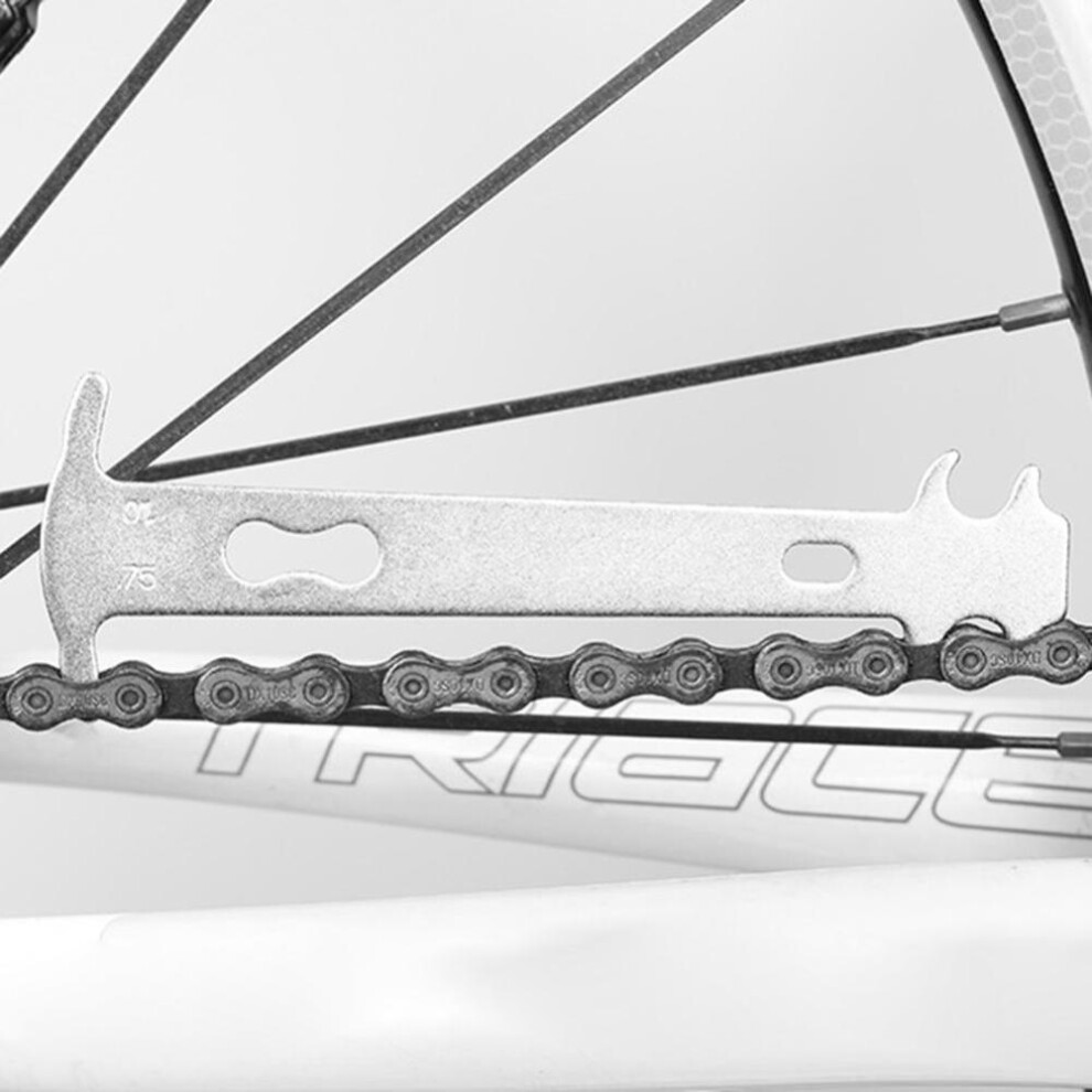Sport Bike Bicycle Road Mountain Chain Wear Checker Indicator Measurement Gauge Ruler