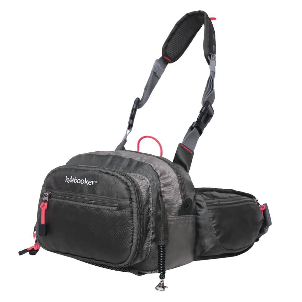 Fly Fishing Chest Pack, Fly Fishing Waist Pack - Lightweight Fishing Fanny Pack and Tackle Storage Hip Bag
