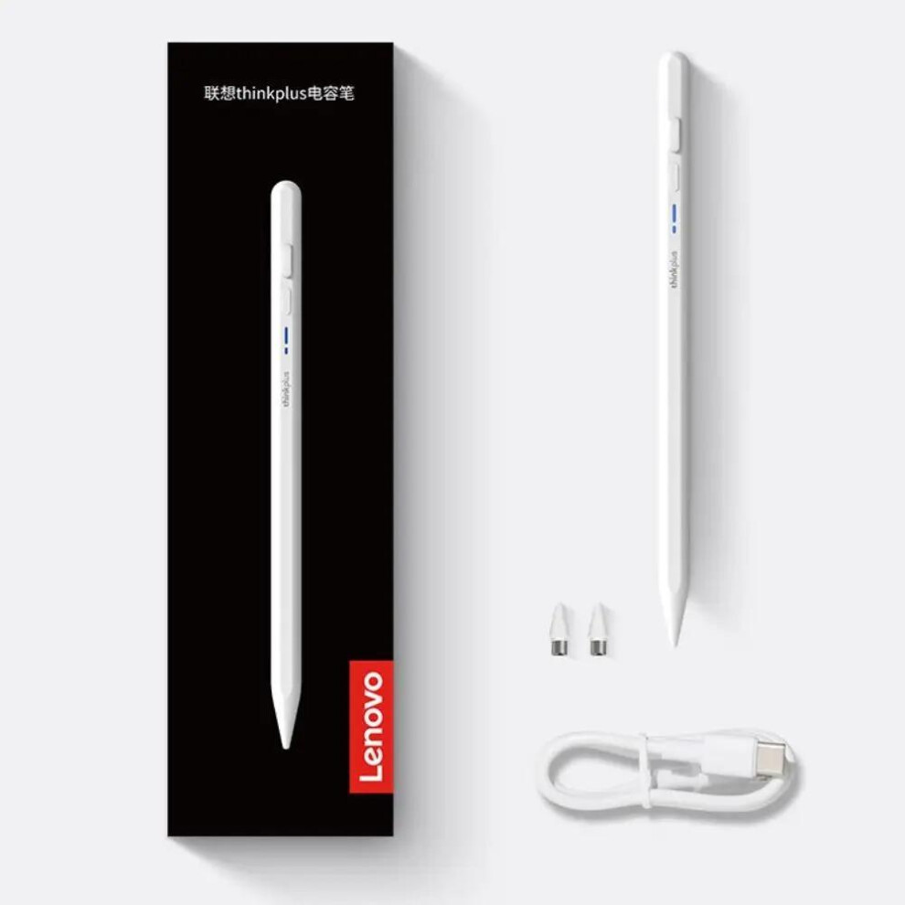(White) Lenovo BP17BL Universal Stylus Pencil.For Android iOS Tablet for IPad Touch Pen.Active Capacitor Pen with BT