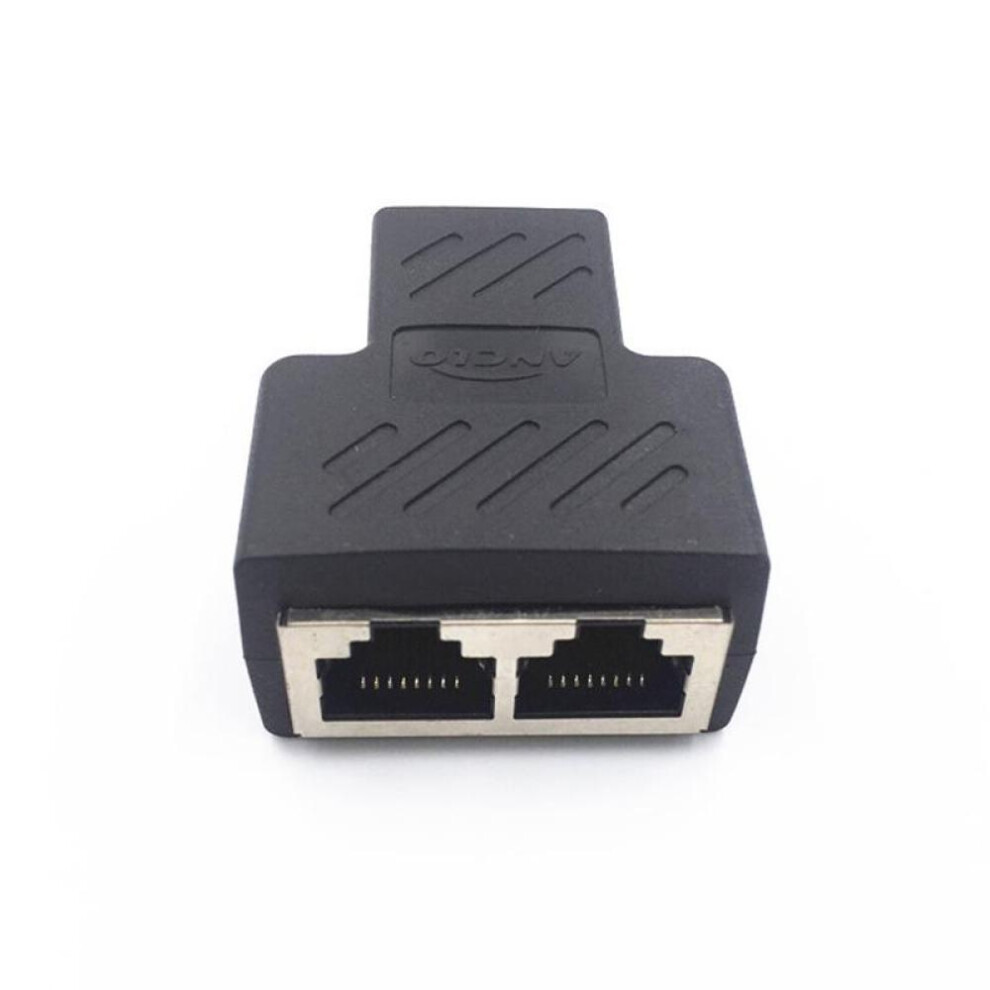 Best Connector Splitter Adapter Socket 2 to 1 Port LAN PC cable Ethernet 6 CAT5 RJ45