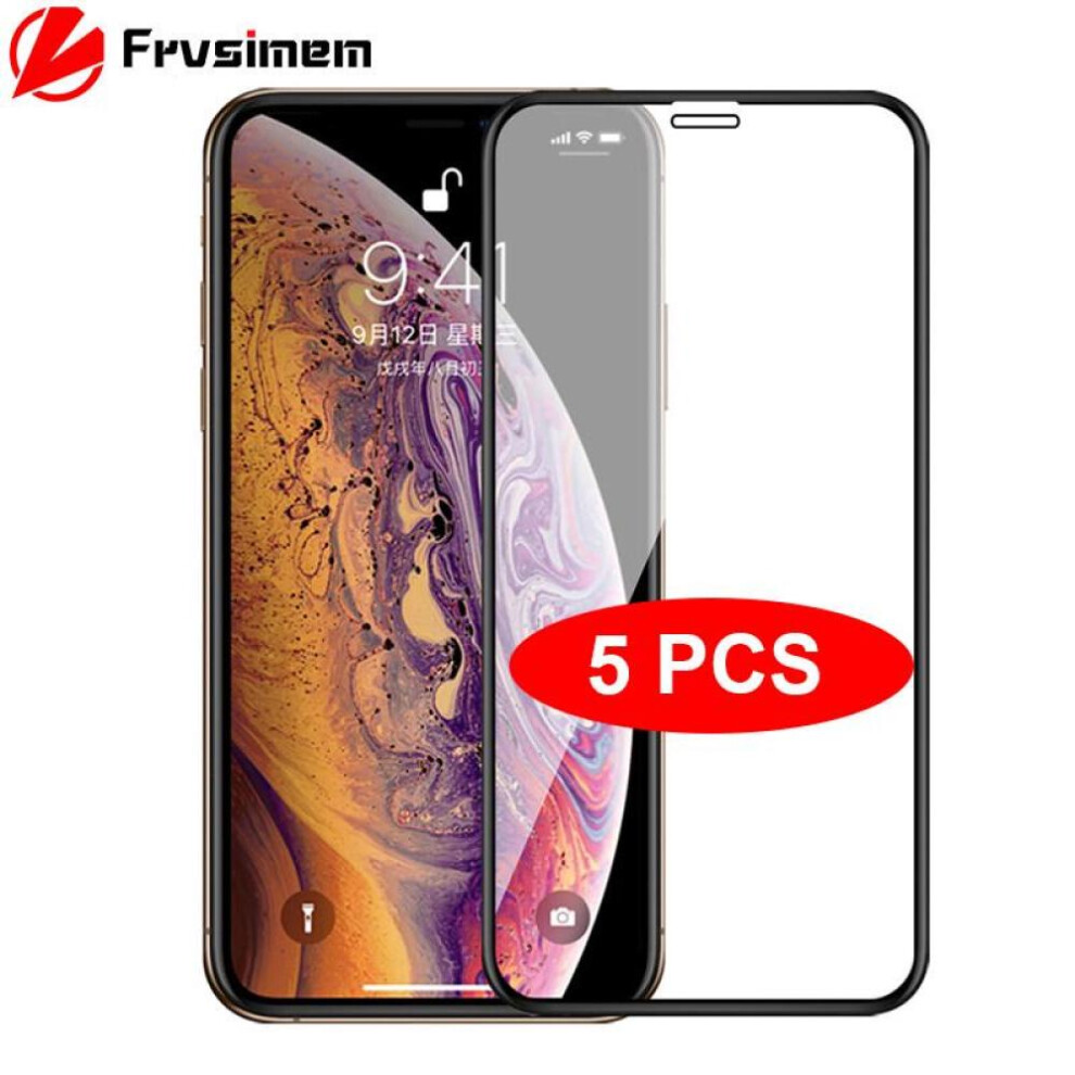 (iPhone 15 Pro Max) 5 Packs Full Cover Tempered Glass For Iphone