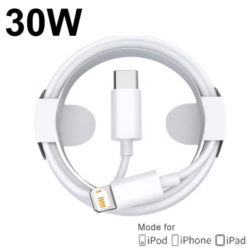 (2m, White) 30W PD Fast Charging USB Type C to Lightning Cable For Apple iPhone15 14 13 12 11 Pro XS max 7 8 plus XR Charge Data Wire Cord Phone Accessories