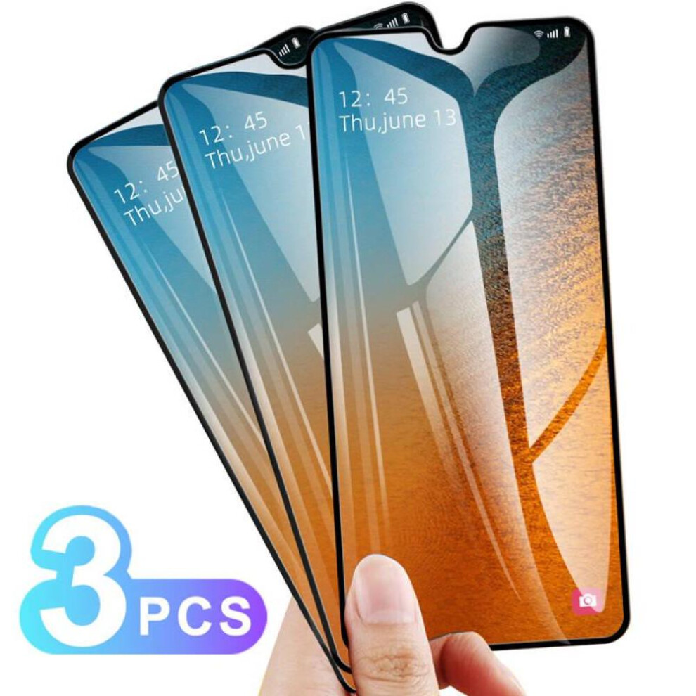 (Samsung Galaxy A55) 3 Pcs Full Cover Tempered Glass