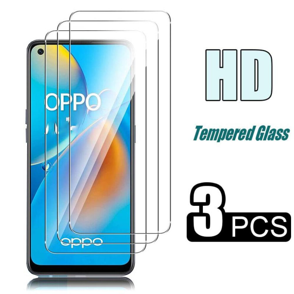 (OPPO A96 4G) 3pcs Transparent And Ultra-clear Tempered Glass